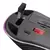 Parte inferior del mouse óptico inalámbrico Mars Gaming MMW2, mostrando el receptor USB y el interruptor de encendido.