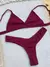 SET AMPARO ALGODON - BORDO