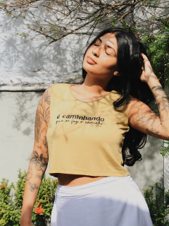Cropped regata Caminho - comprar online
