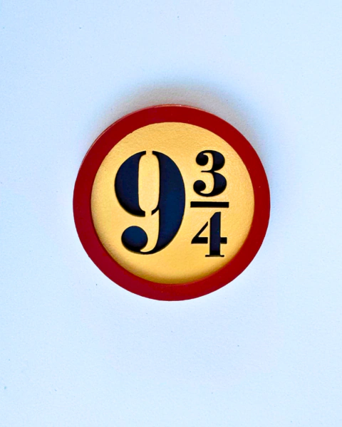 Ímã decorativo - Harry Potter - Plataforma 9 3/4