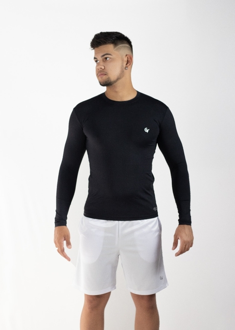CAMISETA TÉRMICA UV50+ MANGA LONGA GINGA EM POLIAMIDA SLIM (JUSTA AO CORPO) - comprar online