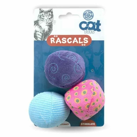Pack de 3 pelotas surtidas Rascals