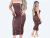 Vestido Canelado Tomara que Caia Midi com Costura Estilizada na internet