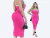 Vestido Canelado Tomara que Caia Midi com Costura Estilizada