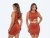 Conjunto Feminino com Top Regata e Saia Canelada – Detalhe Vazado e Amarração Lateral - loja online