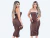 Vestido Canelado Tomara que Caia Midi com Costura Estilizada - loja online
