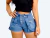 Imagem do Shorts Jardineira Jeans Feminina Destroyed – Estilo e Conforto para o Verão 2025