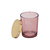 Potinho Delicacy com tampa dourada - rosa - comprar online