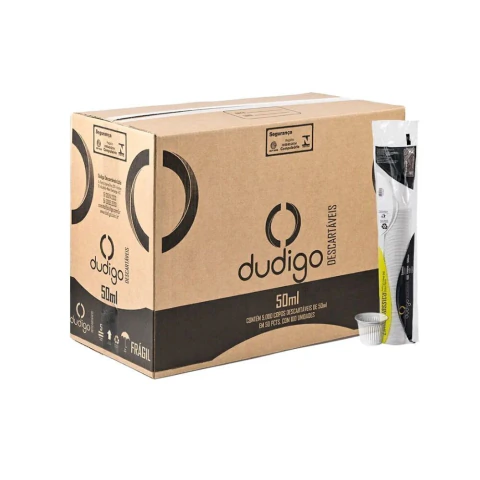 COPO BRANCO 50ML 5000UN CX C/50 PCT C/100 U DUDIGO