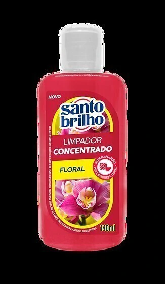 LIMPADOR CONC. FLORAL 140ML SANTO BRILHO