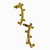 Ear Cuff Curvo Quadradinhos
