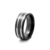 ANILLO DE ACERO TRIPLE FRANJA NEGRA