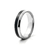 ANILLO DE ACERO FRANJA NEGRA CAJA X 36