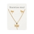 SET ACERO DORADO LIBÉLULA X 12