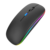 Mouse sem fio bluetooth, carregamento luminoso, 2.4g, usb - Banaro