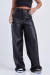 CALÇA WIDE LEG COURO PRETA - comprar online