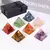 Conjunto de 7 peças de Pirâmides de Cristal Artificial Orgone com Símbolos de Chakra - Pirâmides de Resina - comprar online