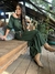 Vestido Ombro a Ombro Boho Babados Verde - comprar online