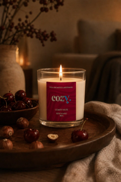 Vela Aromática 180g Comfy Nuts