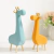 Conjunto Estatuetas em Cerâmica Girafa | 02 Peças