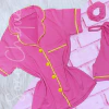 Pijama Americano Curto - Rosa e amarelo - comprar online