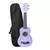 Ukelele Soprano Aiersi-con brillo-purpura
