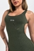 Macaquinho Vivi shorts saia ( verde militar )