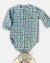 Body camisa cuadrille blanco, azul y verde