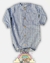 Body camisa cuadrille Azul,negro y blanco