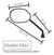 Retrovisor Mini Moto Honda Biz 125 Modelo Original Preto - loja online