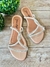 Rasteira Feminina Strass Sandália Rasteirinha Nude Now Angel - loja online