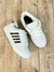 Tênis Casual Feminino Listras Confortável Leve Academia Branco Preto Now Angel - comprar online