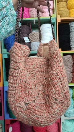 Bolso cadena y yute - comprar online