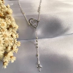 Terço Nossa Senhora De Fátima Prata 925 - comprar online