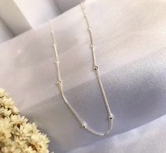 Choker Bolinhas Prata 925 na internet