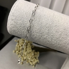 Pulseira Coração Vazado Prata 925 na internet
