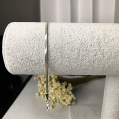 Pulseira Fita Prata 925 na internet