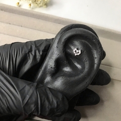 Piercing Coração Cravejado Prata 925 - comprar online