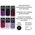 Kit de Esmalte Coleção Anita Tons de Uva Vinho Roxo para Unhas e Manicure