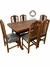 Juego de comedor (Mesa de 1.60 con 6 sillas tapizadas) - comprar online