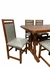Juego de Comedor de Algarrobo Mesa de 1.60 con 6 Sillas DANISAS. en internet