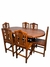 Mesa oval de 1.60 con 6 sillas sin tapizado - comprar online