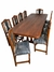 juego de comedor mesa de 2.40 con 10 sillas tapizadas - comprar online