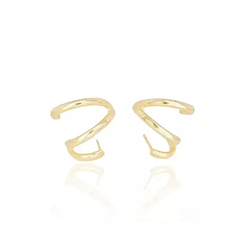 Ear Cuff Liso Banho Dourado