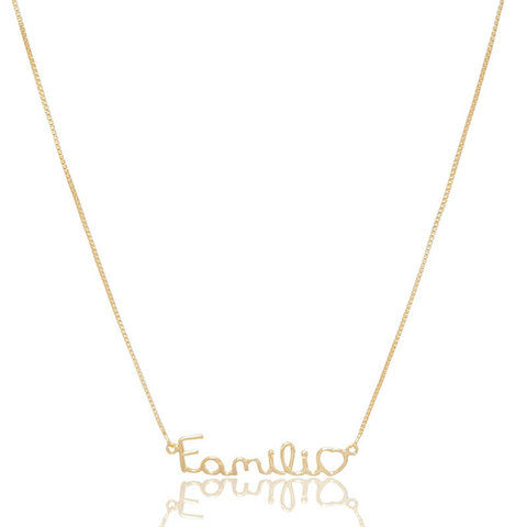 Gargantilha Veneziana Família Dourada