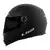 CAPACETE LS2 CLASSIC MONOCOLOR PRETO FOSCO