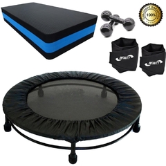 Kit Aeróbico Mini Jump+halter 3 Kg+caneleira3 + Step + Capa