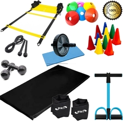 Kit funcional para treinos de agilidade e aeróbico c/ cones
