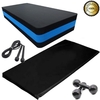 Kit Aeróbico Em Casa Step + Colchonete + Halter 4 +Corda