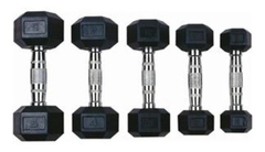 Imagem do Kit Halteres 1 A 10kg Injetados cromado 10 Pares + Suporte